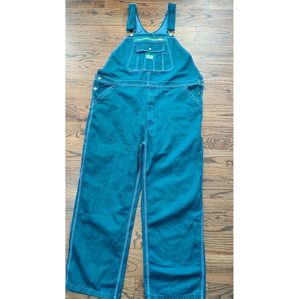 Liberty Bib Overalls Mens 44x32 Blue Farm Ranch Construction Work Wear Utility